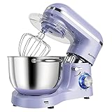 Aucma Stand Mixer,6.5-QT 660W 6-Speed Tilt-Head Food Mixer, Kitchen Electric Mixer with Dough Hook,...