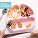 Bumkins Toddler and Baby Suction Plate, Silicone Divided Grip Dish for Babies and Kids, Baby Led Weaning, Children Feeding Supplies, Non Skid Bottom, Platinum Silicone, 6 Months Up, Lavender and Pink