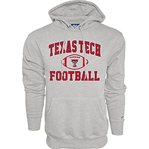 Blue 84 Men’s Texas Tech Red Raiders Hoodie Gray Football, Grey, X-Large