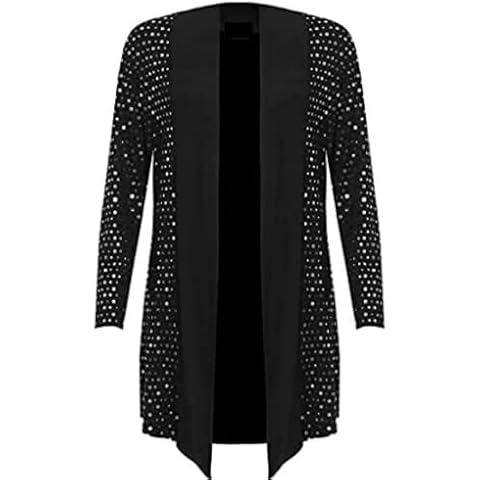 GirlzWalk Long Sleeve Sequin Cardigan Cover