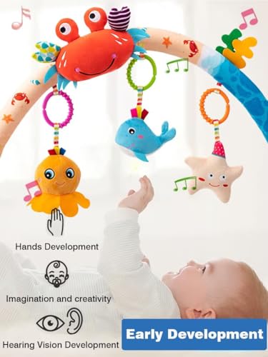 Image of Pau1Hami1ton Baby Stroller Arch Toys, Car Seat Toys,Baby Gifts.S-19(Fish)