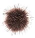 Produktbild FISH IN THE SEA - Premium Echtfell Bommel -13-15cm - Fellbommel Kastanien Braun mit Druckknopf - leicht zum Anbringen - Abnehmbarer Pom Pom für Strickmütze