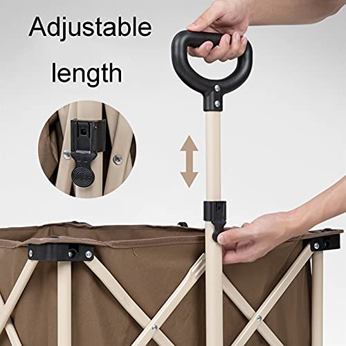 Garden Trolley Opvouwbare Rolwagen, Outdoor Draagbare Opbergtrolley Voor Picknick/Tuin/Reizen, Makkelijk Mee Te Nemen… - Image 7