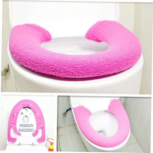 Cubierta de asiento de inodoro PRETYZOOM que elimina la sensación de frío en el baño 3