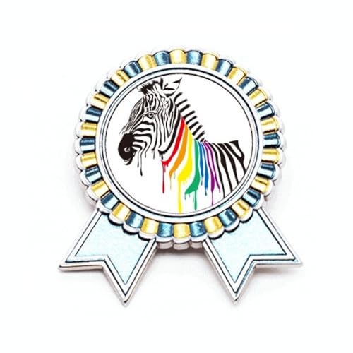 Broche LGBT arc-en-ciel Pinto en métal taille M pour remplacer les pins fragiles