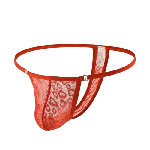 Men's Sexy Panties Underwear Lace T-Back Briefs Breathable Thongs Male G-String Underpants