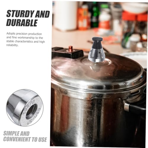 Set de válvula de alivio y tubo de escape para olla a presión, válvulas de seguridad limitadoras de presión mediana 60kpa para repuestos de cocina, 2 piezas miniatura 7