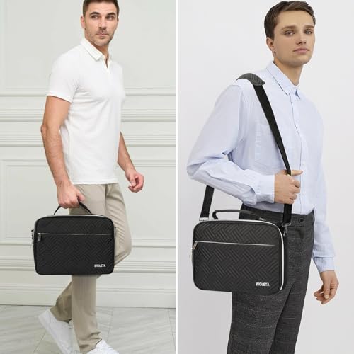 WIOLETA Capa Bíblica Masculina Extra Grande, Capa com Alças de Ombro, Estojo de Transporte Bíblico p