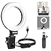 NEEWER BASICS 5 Ringlicht mit Klemme und Mini Stativ, 10W 3000k-6000K Dimmbares Ansteckleuchte für Laptop Computer Monitor Videokonferenzen Selfie, Vlog Makeup, Live Streaming, Videoaufnahmen, BR60