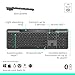 Logitech Signature Slim Solar+ Wireless Bluetooth Keyboard K980, Solar and Artificial Light Powered, Up to 10 Years Battery Life, Customizable Keys - Graphite