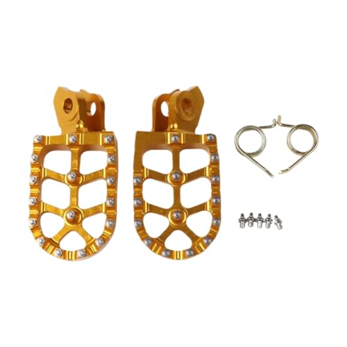 Repose-pieds avant DRZ250 en aluminium CNC anodisé Gold de haute précision