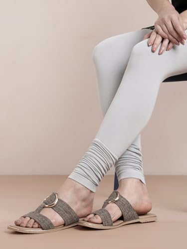 Image of TWIN BIRDS Tailored Cut and Classic Fit Super Stretchable Elastane Fabric Churidar Leggings for Women