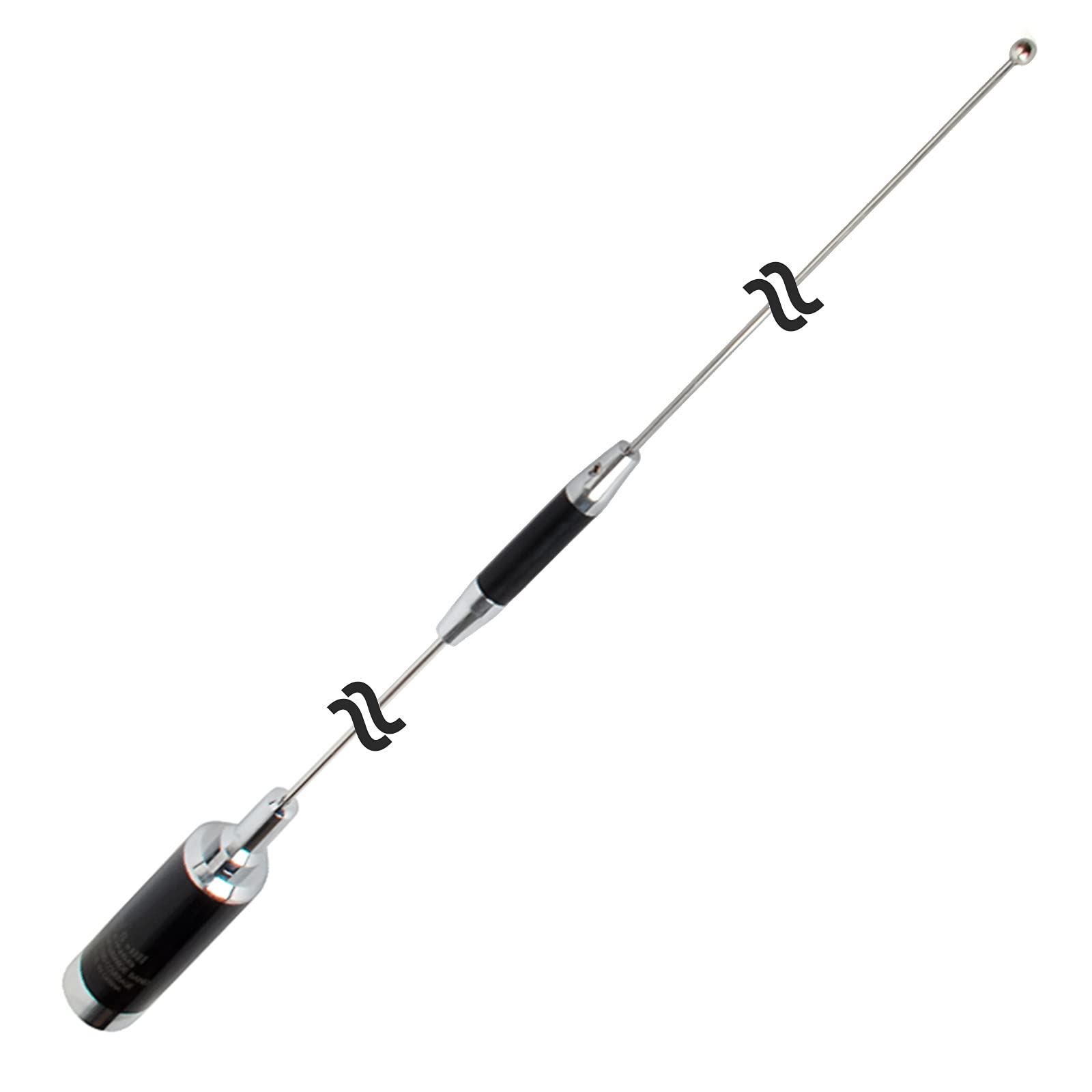 HYSHIKRA NMO Dual Band 144/430Mhz 2Meter 70CM 3dBi 100W 37inches Mobile Vehicle Antenna for ICOM Yaesu Midland Motorola Ham Mobile Radio Transceiver