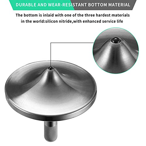 image for CHEETOP Stainless Steel Spinning Top,Precision Metal Desktop Toy,Fine 