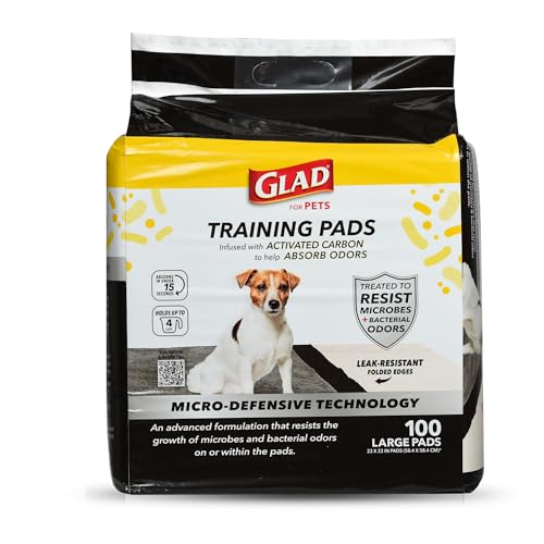 Glad for Pets Activated Carbon Puppy Training Pads with...
