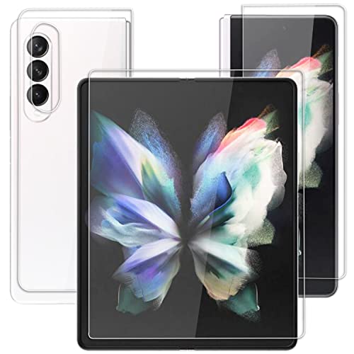 Miimall [4 Pack Película Protectora para Samsung Galaxy Z Fold 3 5G Protector Pantalla, Película de Hidrogel Suave de TPU HD Antihuellas sin Burbujas para Samsung Galaxy Z Fold 3 5G 2021 Cover