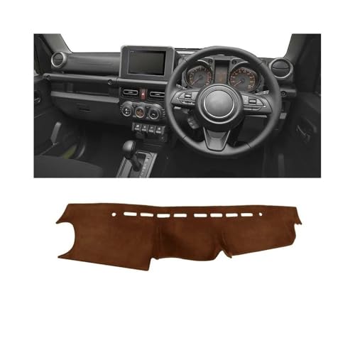 Tapis anti-dérapants tableau de bord Suzuki Jimny JB64 JB74 2019-2023 marron