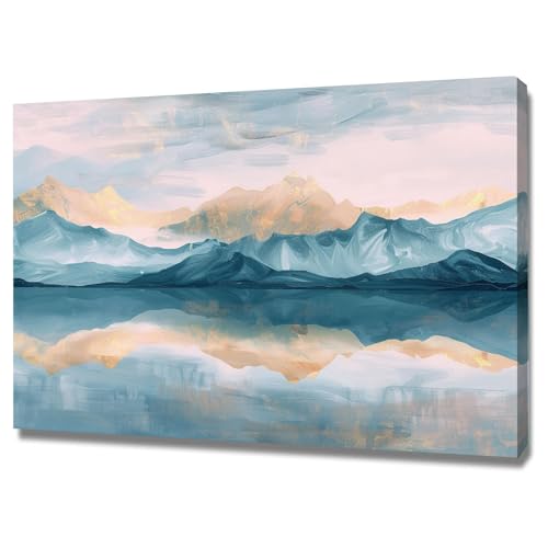 Tableau decoration murale montagne pour un salon moderne et chaleureux