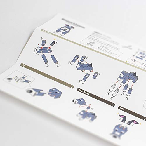 Piperoid Animals Schnauzer Dog - Japanese 3D Paper Dog Puzzle Diy Origami Kit For Kids And Adults #TOP6