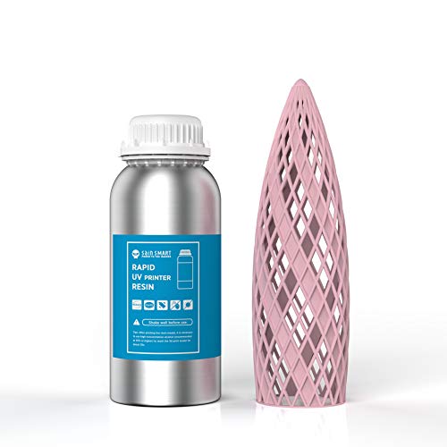 SainSmart 3D Printer Resin Rapid 405nm General Purpose Photopolymer Curing Resin for 3D LCD MSLA Resin Printer, 500g Pink