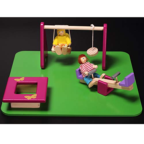 Minipuppen Häuser Großes hölzernes Puppenhaus mit Möbeln 3D-Puzzle-Hausmodell für Kinder Für Jugendliche und Erwachsene… – Bild 5