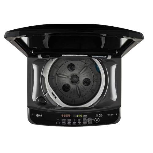 Image of LG 8 Kg Top Load Washing Machine, Smart Inverter Motor, Middle Black, T80SPMB1Z (2025 Model)