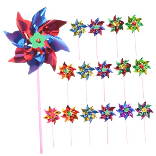 SUPVOX 20 Stück Teiliges Kleine Bunte Windmühlen aus Robustem Kunststoff Dekorative DIY Windräder für Garten Terrasse und Kinderspielzeug Wetterfeste Farbenfrohe Windrädchen mit