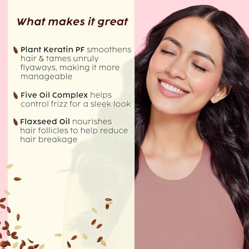 Image of PLIX - THE PLANT FIX Flaxseed Ultrasmooth Advanced Shampoo & Conditioner Combo | | Plant Keratin PF & Flaxseed Oil | Smooth & Manageable Hair | Controls Frizz | Paraben & Sulphate Free