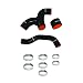 Mishimoto MMHOSE-SUB-INTBK Black WRX Silicone Intercooler Hoses