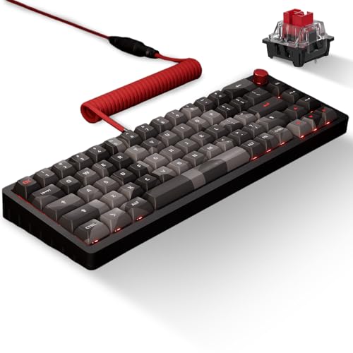 Das Keyboard DeltaForce 65 Cyber Camo Mechanical Keyboard – Hot-Swappable Switches, PBT Sublimation Keycaps, CNC Aluminum Gasket Mount, RGB Backlit – Compact Gaming & Typing Keyboard