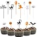 Produktbild Aoweiya 100 Stücke Plastic Halloween Cupcake TopperKunststoff Halloween Picks,Halloween Kuchen Cupcake Picks,Halloween Cupcake Topper,für Kinder Geburtstag Party Themen Party.