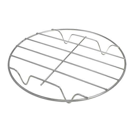 Quluxe 8 Inch Round Steaming Rack Stainless Steel Cooling Rack For Canning Air Fryer Pressure Pot Cooker, Dishwasher Safe (Pack Of 2) #TOP2