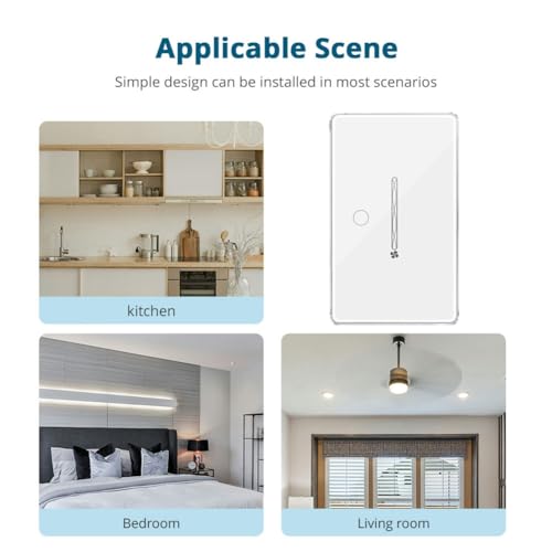 Interrupteur Zigbee smart van light 1 gang neutre requis Tuya - 5