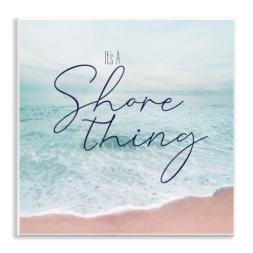 Shore Thing Summer Beach, 12 x 12 Inch Mounted Print on Wall Plaque