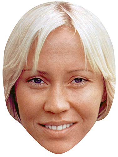 FoxyPrinting AGNETHA FALTSKOG JB - Music Star Fancy Dress Cardboard Celebrity Cardboard Party Face Mask Fancy Dress