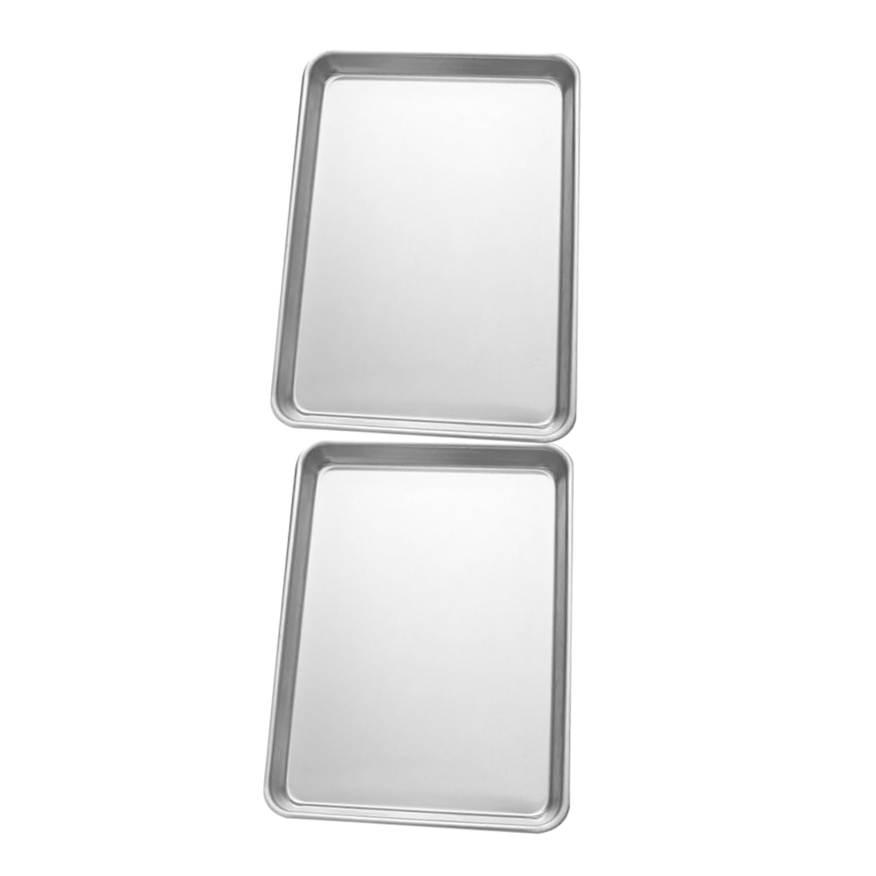 2kawałki Dwuczęściowa Prostokątna Forma Do Pieczenia z Aluminium Nieprzywierająca Blacha Do Pieczenia Idealna Ciast Ciasteczek i Tostów Łatwa Użyciu i Czyszczeniu