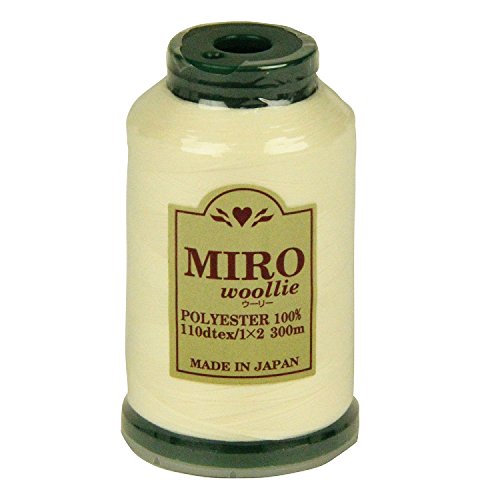 ミロ(MIRO) ウーリー ミシン糸 家庭用 110dtex 300m巻 色番号51 ポリエステル100% 熱や水に強い 日本製