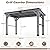 Raysfung 6.5x12.5 FT Wood Grill Gazebo, BBQ Wooden Gazebo with Hardtop Galvanized Steel Roof, Outdoor Cedar Wood Gazebos with 2 Side Shelves for Barbecue, Garden, Deck