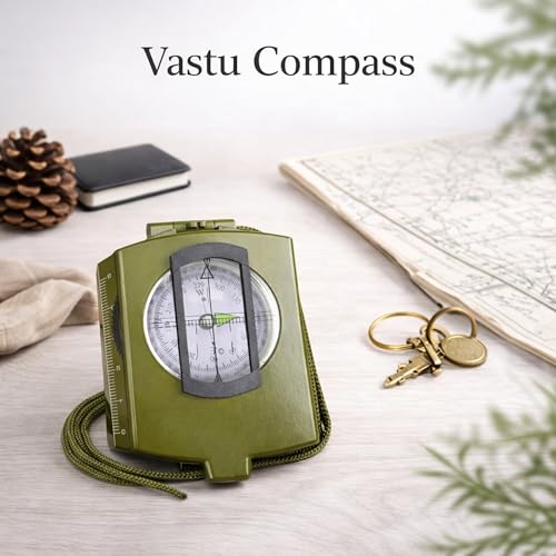 Image of REMEDYWALA Waterproof High Accuracy Military Compass for Directions Vastu Professional (3.25 x 2.5 x 1.2 inch)