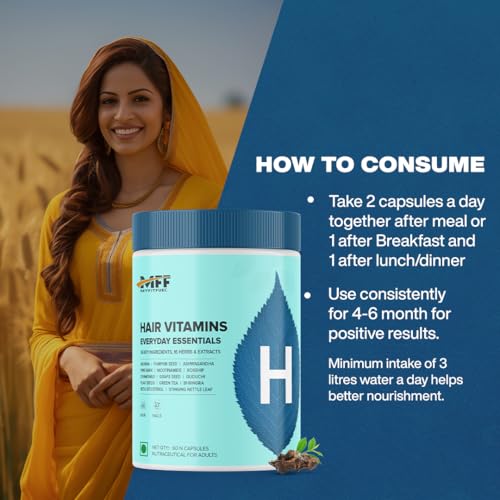 Image of MyFiFuel Hair Vitamins with DHT blocker (30 Capsules) (36 Vitamins, Mineral & Herbs) For Hair Re-Growth & Hairfall Control