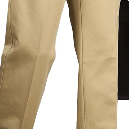 Mens Casual Flat Front Suit Pants Mens Business Work Formal Trouser Straight High Waist Solid Long Man Pants3