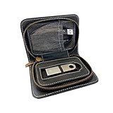 Soul Technologies Cryptocurrency Hardware Wallet Case – Luxury Crypto Wallet Case Compatible with Ledger Nano X/S Plus – Protective Vegan Leather Hard Case Wallet for Crypto and NFTs (Black Slimline)