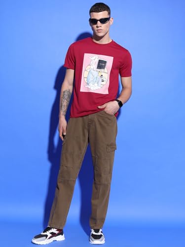 Image of Highlander Men's Regular Fit Cargo Pocket Jeans | Clean Look | Cotton Comfort | Utility Style