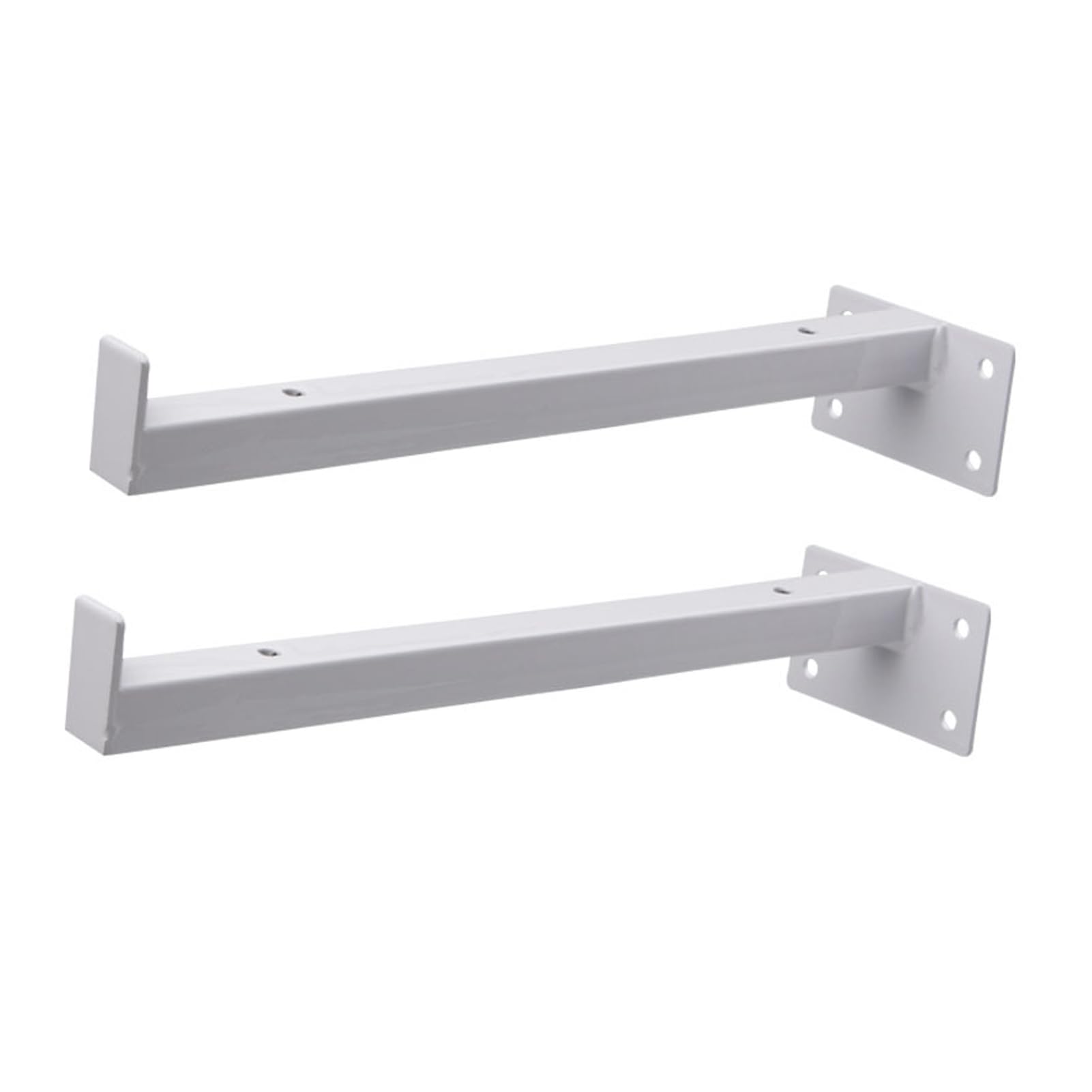 2 piezas Escuadras para Estantes con Estilo gancho,Soportes de Estante Invisibles Flotantes,Palomilla para estanterías de pared Metal,para Cocina Libros Estante Oculto (50cm,White)