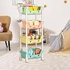 Corner Toy Storage - Multi-Tier Kids Toy Organizer with Wheels, Playroom Storage Rack | Toddler Toy Storage, Children's Toy Box and Bookshelf, Kids Room Organizer, Playroom Toy Shelf for Nursery