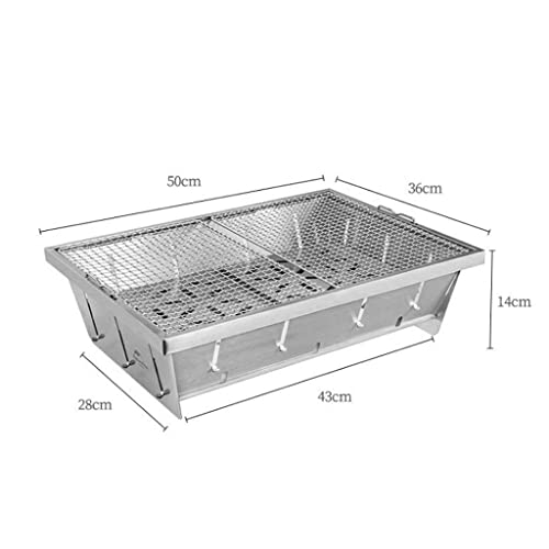 Grille extérieure en acier inoxydable pliable XMING accessoire barbecue 50cm - 3