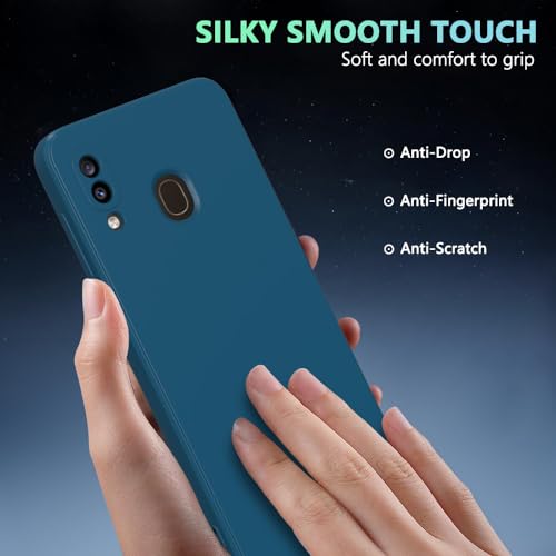Image of for Samsung Galaxy A20 Case Dark Blue, A30 Case Scratch Resistant with Soft Touch, Slim Thin Phone Cover for Samsung Galaxy A20 A30