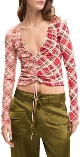 Desigual Langarm-T-Shirt aus der Kollektion Damen, Rosa, Größe XL