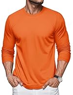 Fabric: Crafted from premium cotton, this men's long sleeve T-shirt is soft, breathable, and comfortable for all-day wear. The knit construction ensures good elasticity and lasting comfort. Classic Casual Style: Our men’s T-shirt features a crew neck...