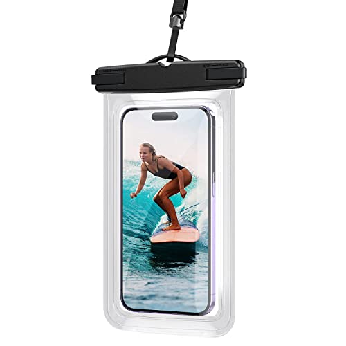 RUNMKUO Funda Impermeable Móvil IPX8 Universal,Bolsa para Móvil Estanca a Prueba de Agua para iPhone 14 13 12 Pro MAX 11 XR X 8 7 Galaxy Note 20 S20 Huawei Mate40 Pro hasta 7''